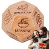 Food Dice Food Dicesion Game Wooden Dice Couple Date Night Ideas Funny Gift for Couples Anniversary Halloween Valentine's Day