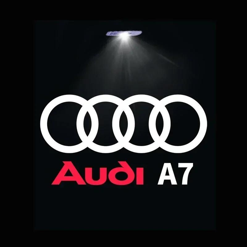 2X LED Car Door Light For Audi A1 A4 A6 A7 RS A5 Q3 Q5 Q7 A8 A3 TT SQ5 Quattro S3 A8 S4 S5 S8 Projector Lamp Door Welcome Light