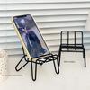 Creative Metal Iron Art Phone Holder - Cute, Portable Desk Ornament Stand for Lazy Users