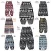 39 Designs Elephant Pants Loose Leg Adjustable Elastic Waistband StrapUnisex Women Men Print Thailand Casual Streetwear Boho Bohemian Retro Vintage