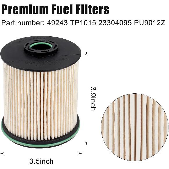 2 Pack FOR Chevy ACDelco Pro Fuel Filter Kit 49243 TP1015 23304095 PU9012Z