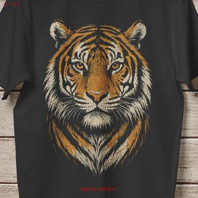 Vintage Tiger T Shirt Retro Boho Wild Animals Lovers CaT Nature Lover  Vintage Washed Graphic Breathable Stretched Stylish