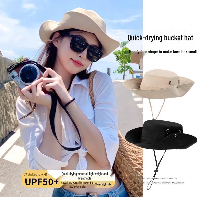 Unisex Western Cowboy Sun Hat: Wide Brim Summer Protection for Hiking, Camping, Outdoor Activities