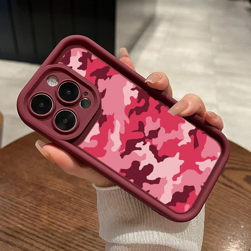 LZ6 Camouflage Camo Design Silicone Phone Case for Xiaomi 11 Lite 5G 14T Redmi 14C 13C A3 Note 12 11 9 10 13 Pro Plus Shockproof Back Cover