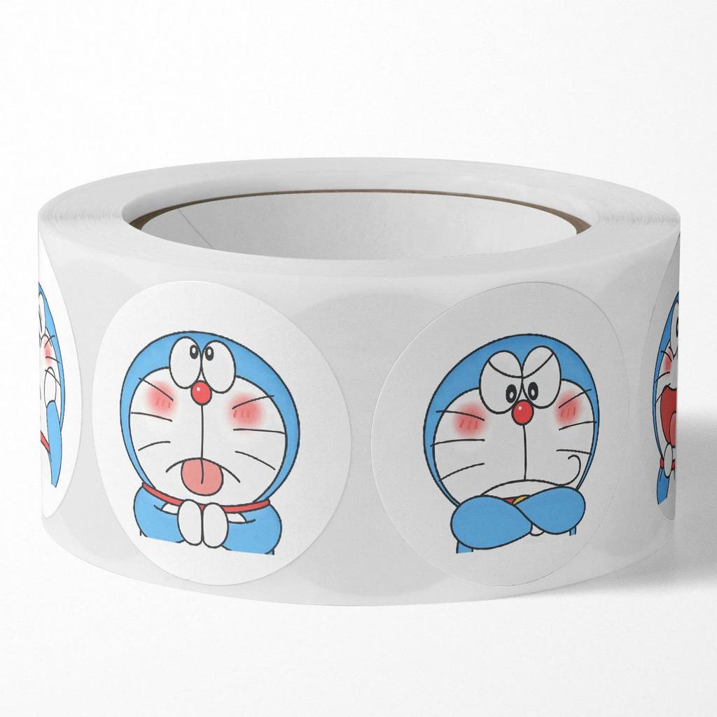 Doraemon Cartoon Anime Adhesive Sticker - Cute Blue Decorative Seal