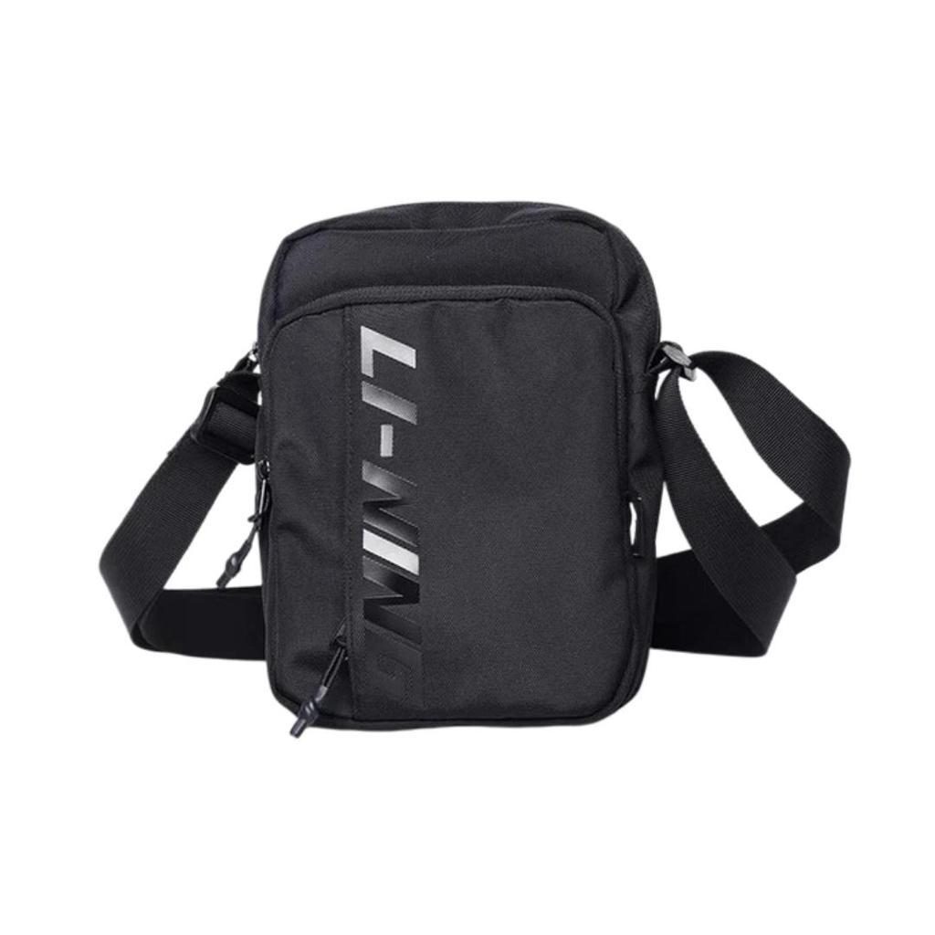 Li-Ning Waist Bag, Crossbody Bag, Cycling, Running, Fitness, Phone Bag, Shoulder Bag, Chest Bag, Black