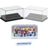 Mehrfarbige Basis mit transparentem Panel DIY Baustein Display und Aufbewahrungsbox