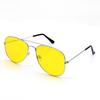 Unisex Aviator Frog Mirror Sunglasses - Multicolor Metal Frame