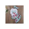 Adorable Newborn Kid Baby Girl Floral Clothes Jumpsuit Romper With Pants Set