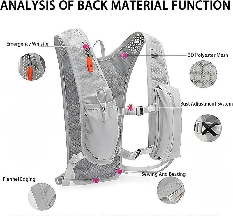 Cycling Running Hiking Backpack Breathable Bike Off-road Marathon Water Bag Backpack Sports Vest