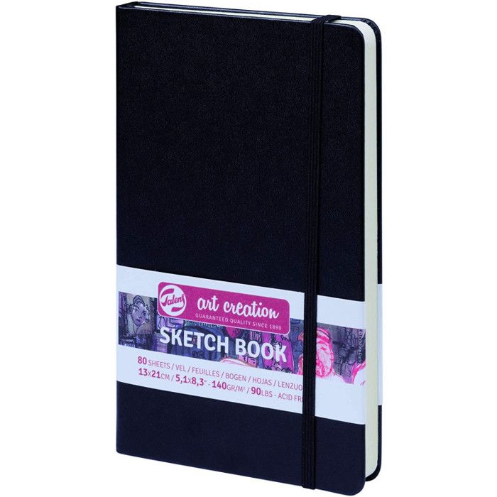 Carnet de croquis - TALENS - 13 x 21 cm - 80 feuilles - 140 g/m² - Couverture rigide