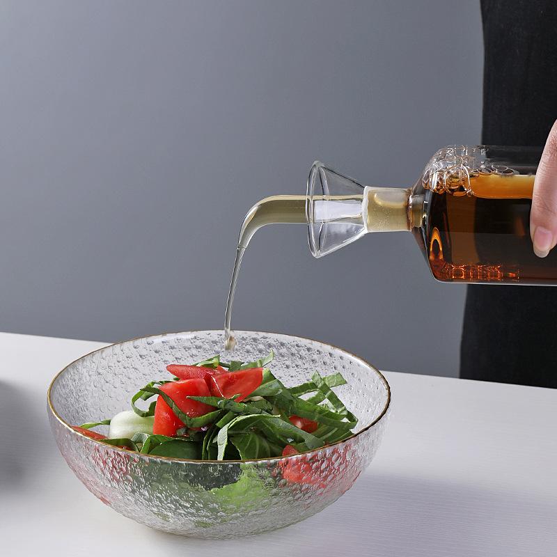 High Borosilicate Glass Oil Pot Household Leak-proof Oil & Vinegar Pots Kitchen Soy Sauce Pot Oil Tank Seasoning Oil Bottle