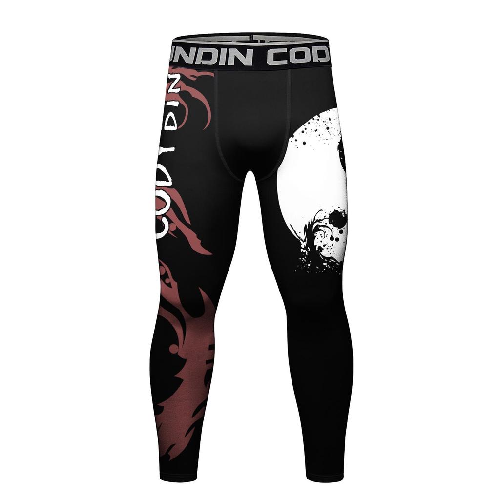 Men's Autumn Sports Compression Pants: Running & Basketball