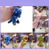 Portachiavi Peluche Dinosauro con Catena Metallica e Portachiavi Argentato per Decorazione Auto e Borsa