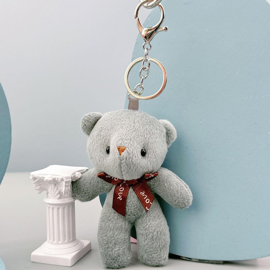 Portachiavi Ciondolo Tuta Peluche Orsacchiotto - Piccolo Giocattolo Regalo