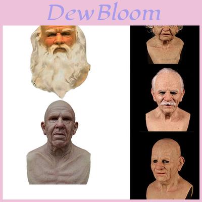 Realistic Latex Old Man Face Mask For Fancy Dress Cosplay Costume Halloween High Quality Material