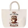 Beach Bag - PLANETEE - Carla - Owl Pattern - Rope Handle - Large Size