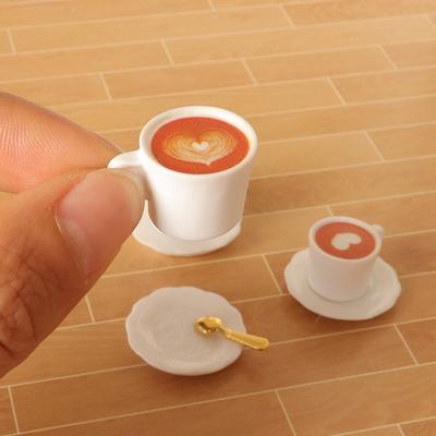 1/12 Dollhouse Simulation Coffee Cup Set Dollhouse Living Room Drink Decoration Dolls House Food Toys Accessories