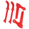 4Pcs Safety Plastic Woodworking Protective Hand Saw Push Sticks Tool For Carpentry(Red)