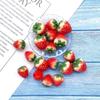 3D Strawberry Cartoon Resin Accessories for DIY Phone Case & Hair Clip Decor