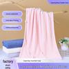 Super Soft Coral Fleece Candy Stripe Bath & Hand Towel - Thick, Absorbent, Lint-Free