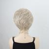 Women Light Blonde Wigs with Bangs Short Layered Hair Synthetic Wave Wig for Daily Cosplay Use Heat Resistant Fibre