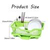 Kitchen Drainage Rack With Drainer Board Countertop Utensils Plates Chopsticks Bowls Spoons Storage Dish Drying Rack