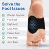 1Pair Arch Pad Support For Flat Foot Correction High Arch Cushioning Plantar Fasciitis Pain Relief Foot Pads Orthopedic Insole
