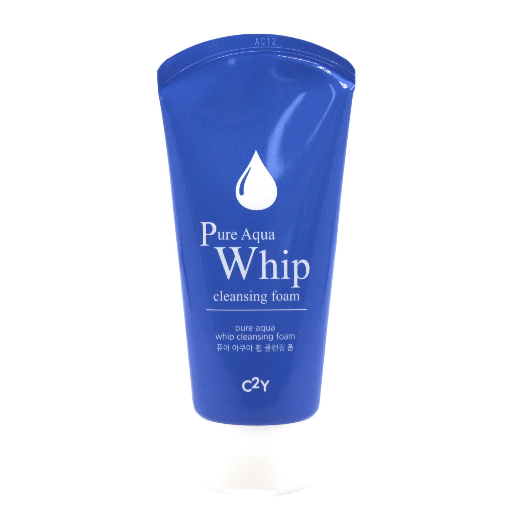 

C2Y Natural Island Pure Aqua Whip, Взбитый зеленый чай, очищающая пенка-скраб с вулканическими порами (3 упаковки по 120 мл) Aqua 3ea