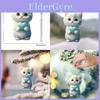 Colorful Acrylic Blue Cat Hanging Pendant Fun Cartoon Style Ideal Car Interior Decor