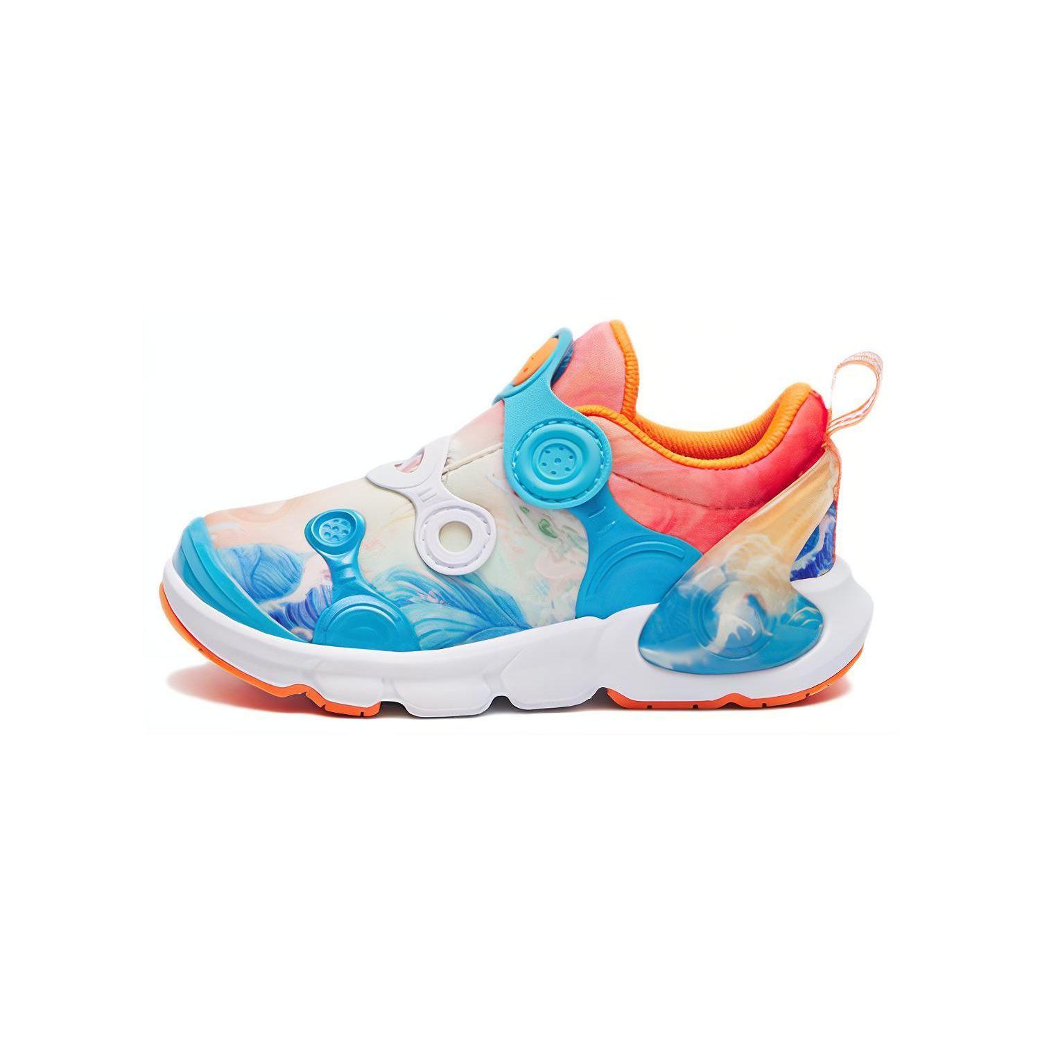 

Anta Kids Comfortable Lightweight Non-Slip Wear-Resistant Low-Top Walking Shoes Baby Shoes Orange White Blue 312310026-6 20