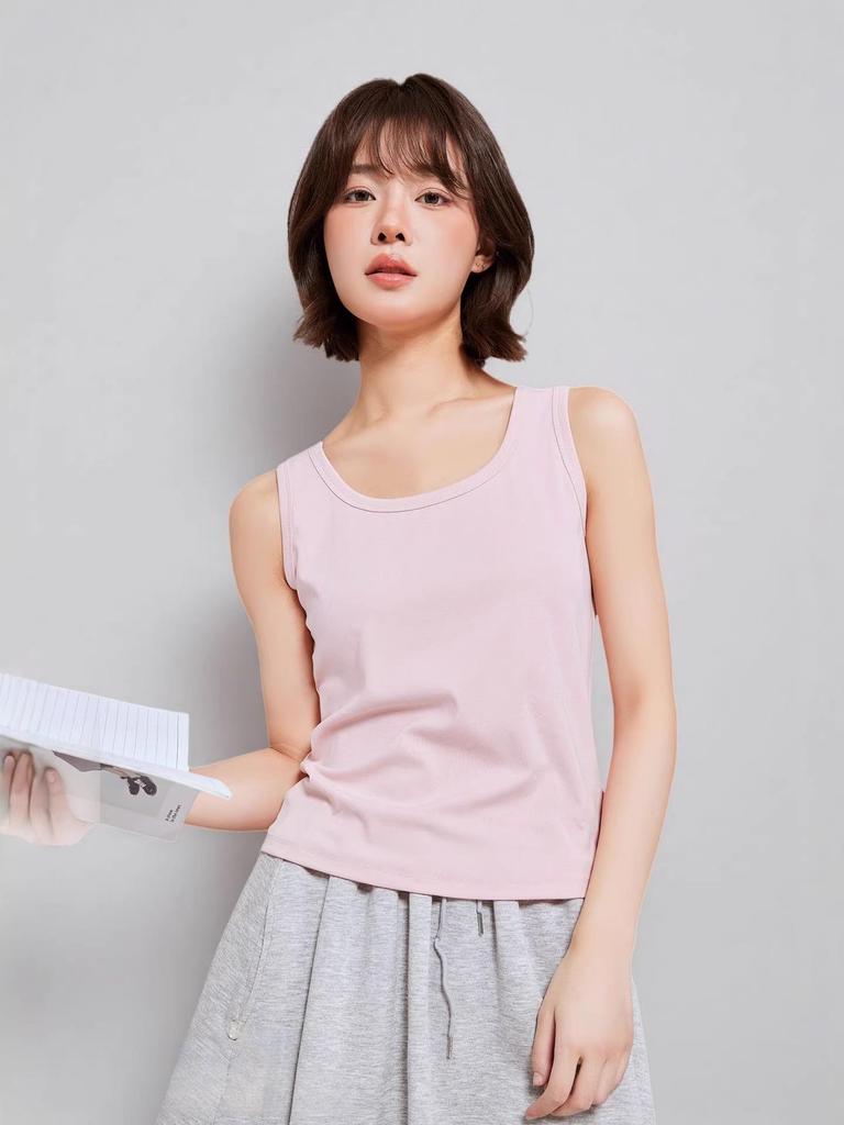 2026 Women's Slim Fit Sleeveless Round Neck Camisole Top
