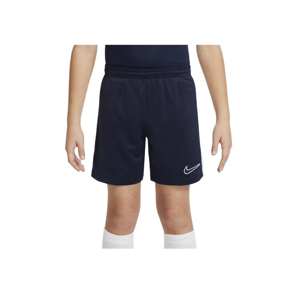 Nike Dri-FIT Academy 23 Printed Logo Mid-Rise Loose Kids Shorts Kids Shorts Obsidian DX5476-451