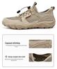 2025 Men's Breathable Leather Outdoor Casual Hiking Shoes - Non-Slip, Soft Sole, Mesh Design