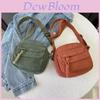 Corduroy Girl Backpack With Strawberry Print For Daily Use And Fashion Trends