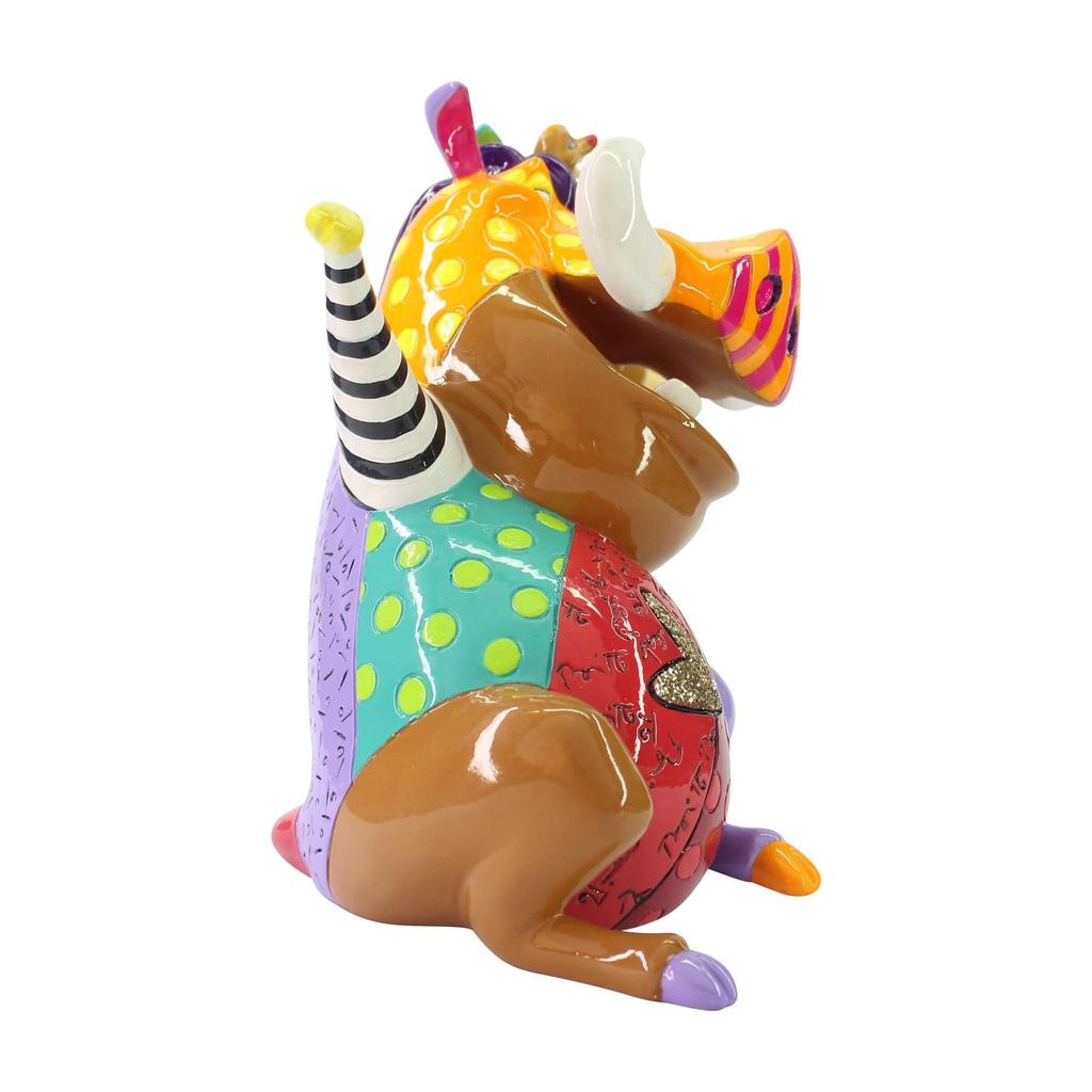 Enesco Disney by Britto Lion King Simba Timon and Pumba Multicolor Figurine, 7.48 Inch,