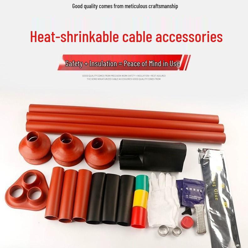 10KV Thickened Heat Shrink Cable End Cap for Three-Core Indoor/Outdoor WSY25-400 Applications - Heat Shrinkable Sleeve Cable Accessory
