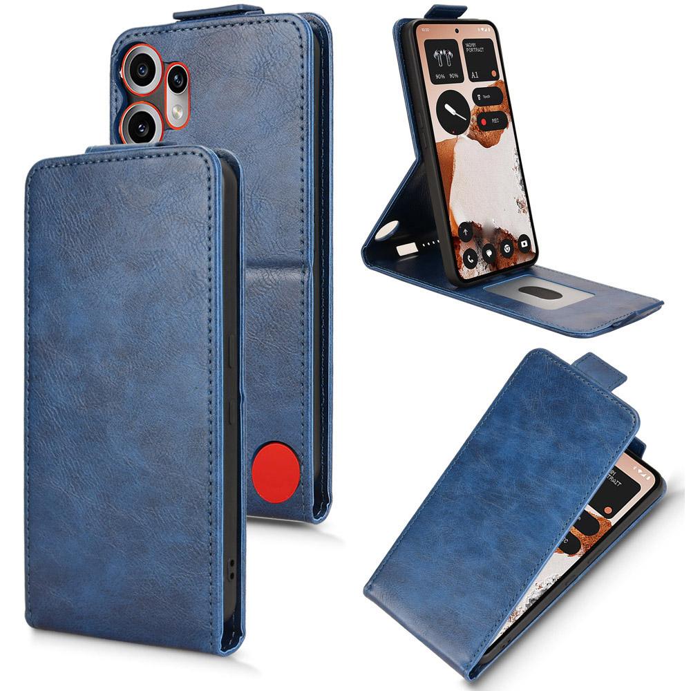 For Nothing CMF Phone 2 Pro Stand Case Magnetic Clasp Vertical Flip Leather Phone Cover with Card Holder