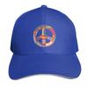 Psychedelisches Friedenssymbol Baseballkappe Kappe Individuelle Kappe modisch schwarz Damen Unisex
