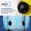Cooling Coat Jacket USB Fan 3 Speeds Men Long Sleeve Hooded Air Conditioning Clothes Streetwear