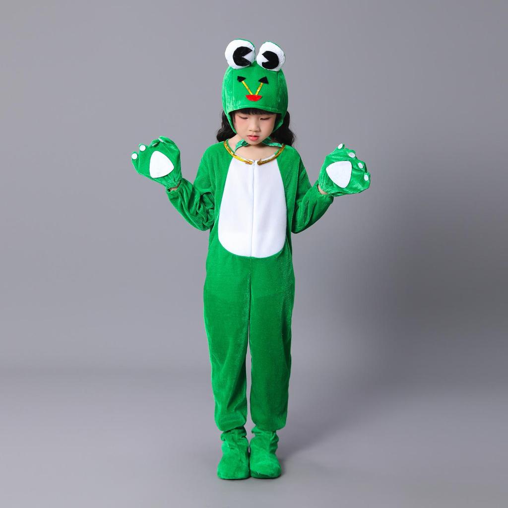 Costume da Ballo Rana Verde per Bambini - Vestito di Scena per Girini che Cercano la Mamma