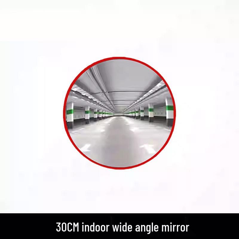 Wide-Angle Road Corner Traffic Mirror - Large Round Convex Reflective Mirror for Intersections