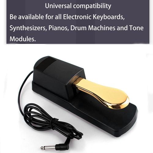 Ntcpefy Universal Sustain Pedal, Non-Slip, Durable for Keyboards, DI Keyboard Synthesizers and Pianos