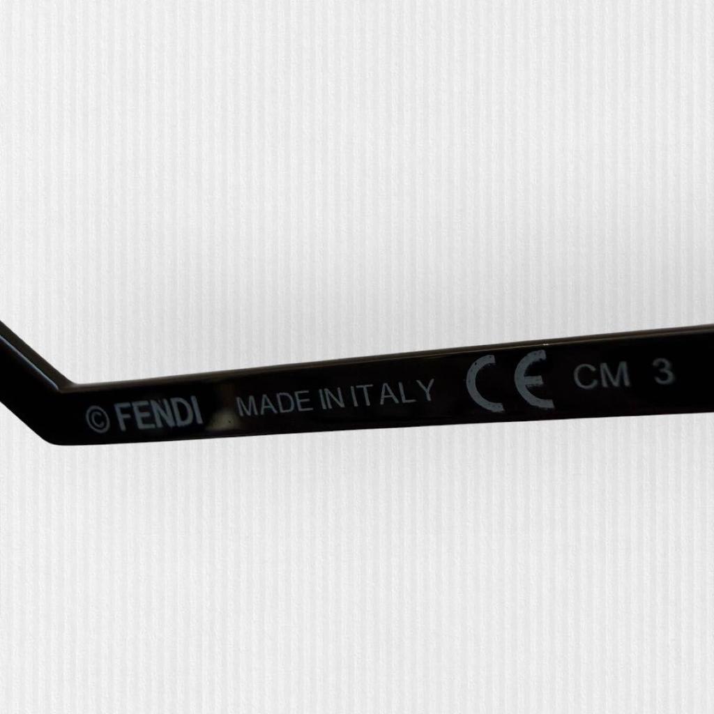 Used [Fendi] FENDI Cat Eye Sunglasses ORCHIDEA Black Geometric