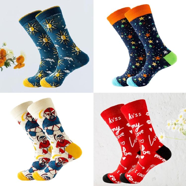 Funny Novelty Socks Colorful Patterned Ankle Socks Cotton Crew Socks for Women Men Fashion Valentine's Day Socks Gifts
