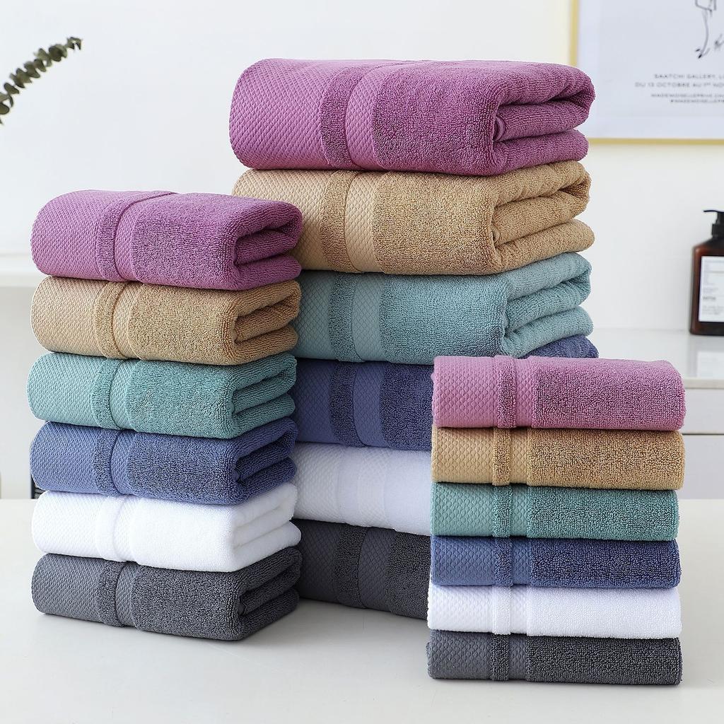 Cotton towel Bath towel Thickened absorbent face towel Household beach towel