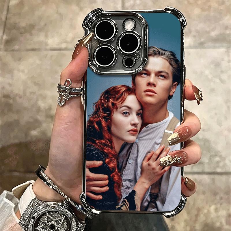 Titanic Movie Rose Jack Soft Phone Case For iPhone 15 16 17 Air 14 Pro Max 16E Plus 13 12 Mini Plating Anti-Fall Fundas