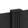Retractable Side Awning Black 100 x 1000 cm