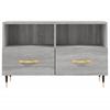 TV Cabinet Gray Sonoma 80 x 36 x 50 cm Particleboard