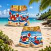 Herren Strandshorts Hawaiianische Badeshorts für den Sommer